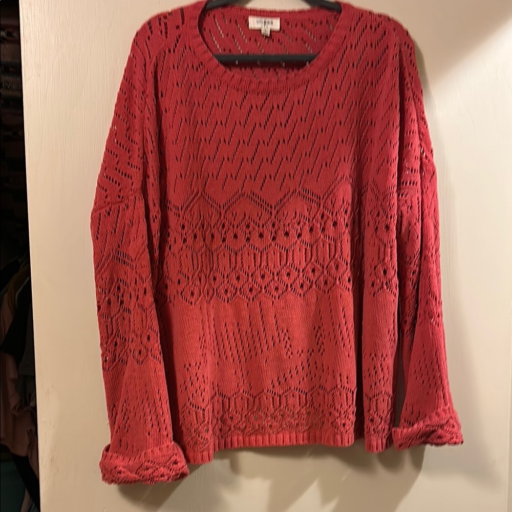 Coral Knit Sweater